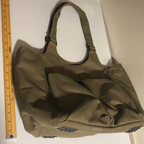 Ariat Carryall Canvas Tote Bag Organizer Team Olive Green Barn Equestrian - Picture 6 of 9